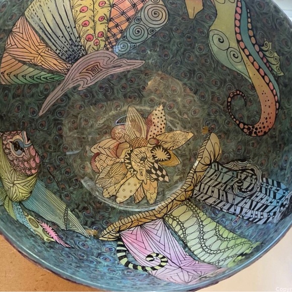 Unique & One of a Kind Decoupage bowl. - Picture 10 of 13